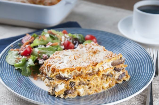 Pumpkin Mushroom Lasagna