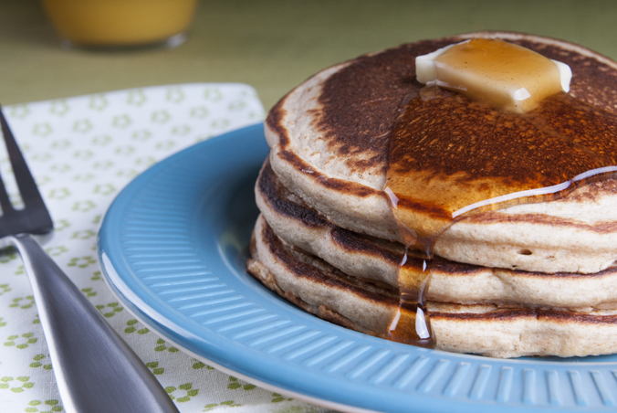 Light-as-a-Feather Whole Wheat Pancakes