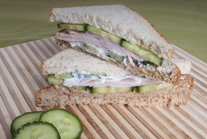 turkey and cucumber sandwich